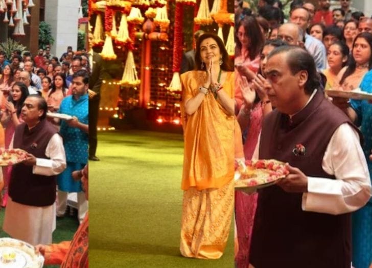 The News House Nita Ambani Shines at Ambani Family's Grand Ganesh Chaturthi Celebration: A Display of Tradition and Elegance