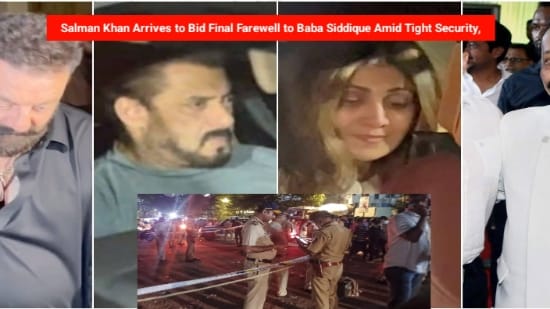 Salman Khan Arrives to Bid Final Farewell to Baba Siddique