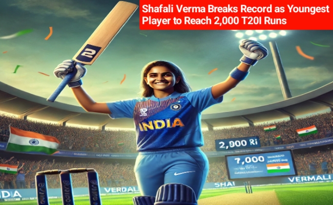 The News House Shafali Verma Breaks Record as Youngest Player to Reach 2,000 T20I Runs