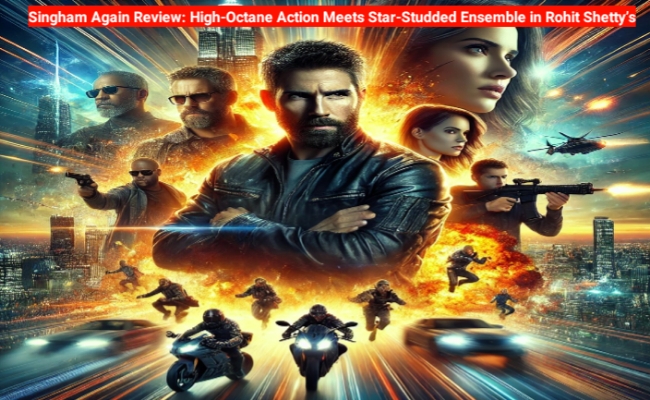 The News House Singham Again Review: High-Octane Action Meets Star-Studded Ensemble in Rohit Shetty’s Cop Universe