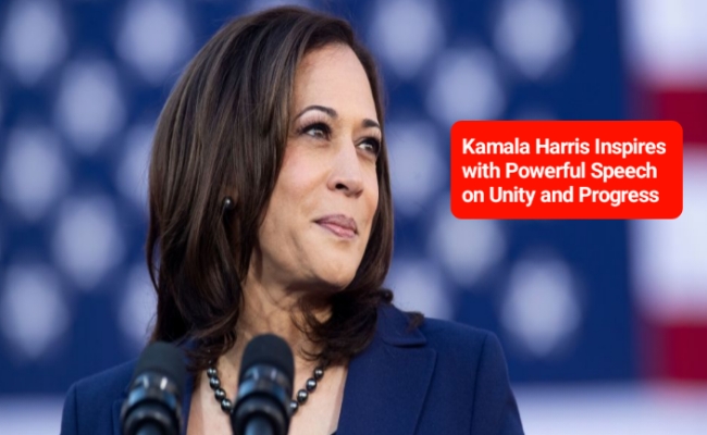 The News House Kamala Harris Inspires with Powerful Speech on Unity and Progress