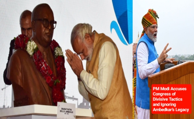 The News House PM Modi Accuses Congress of Divisive Tactics and Ignoring Ambedkar’s Legacy